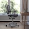 Flash Furniture Dark Gray Mesh Multifunction Chair - Roller Wheels HL-0001-WH-DKGY-RLB-GG - alternate 1
